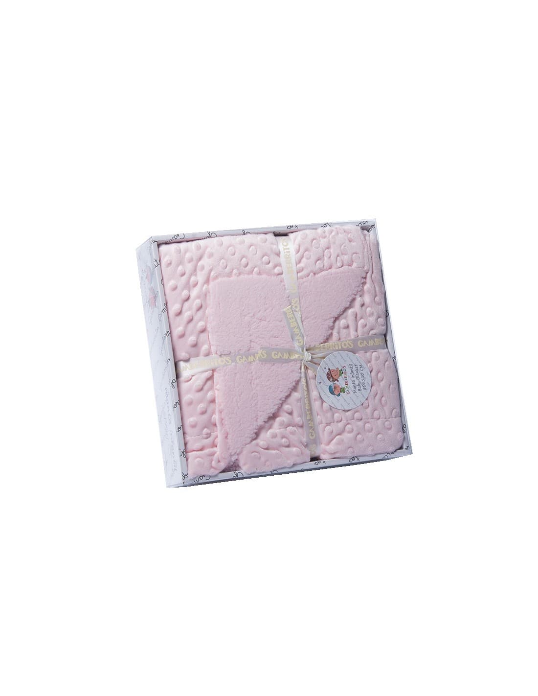 Manta bebé con trasera de borreguito GAMBERRITIOS 80x110 Suave y cálida 161109387