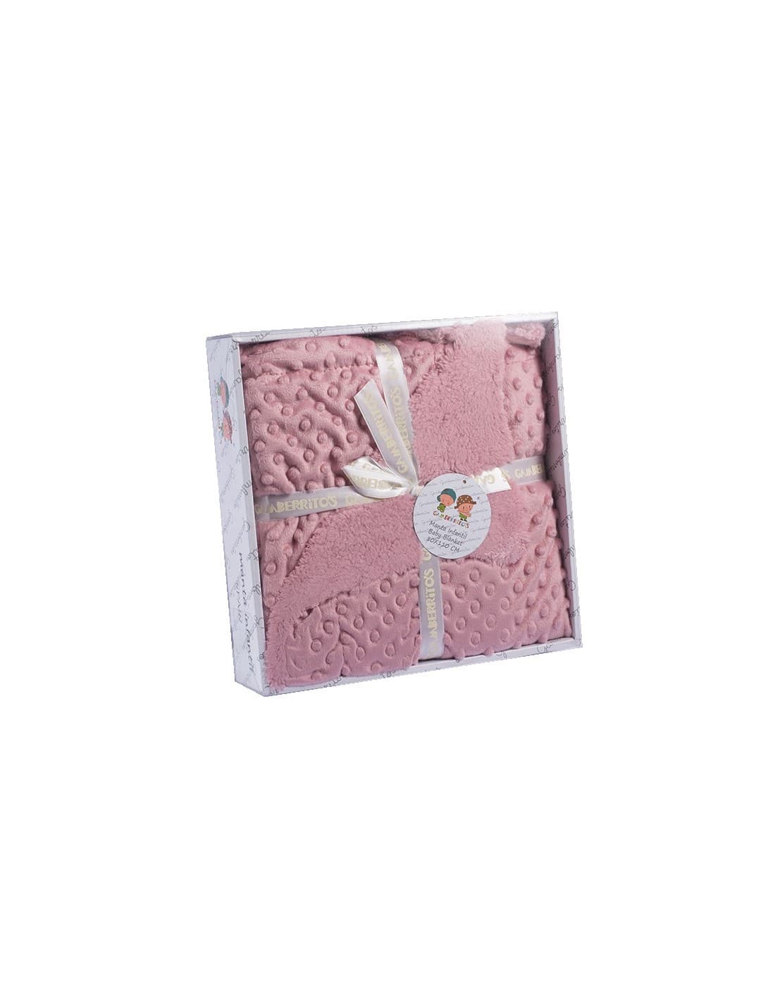 Manta bebé con trasera de borreguito GAMBERRITIOS 80x110 Suave y cálida 161109387