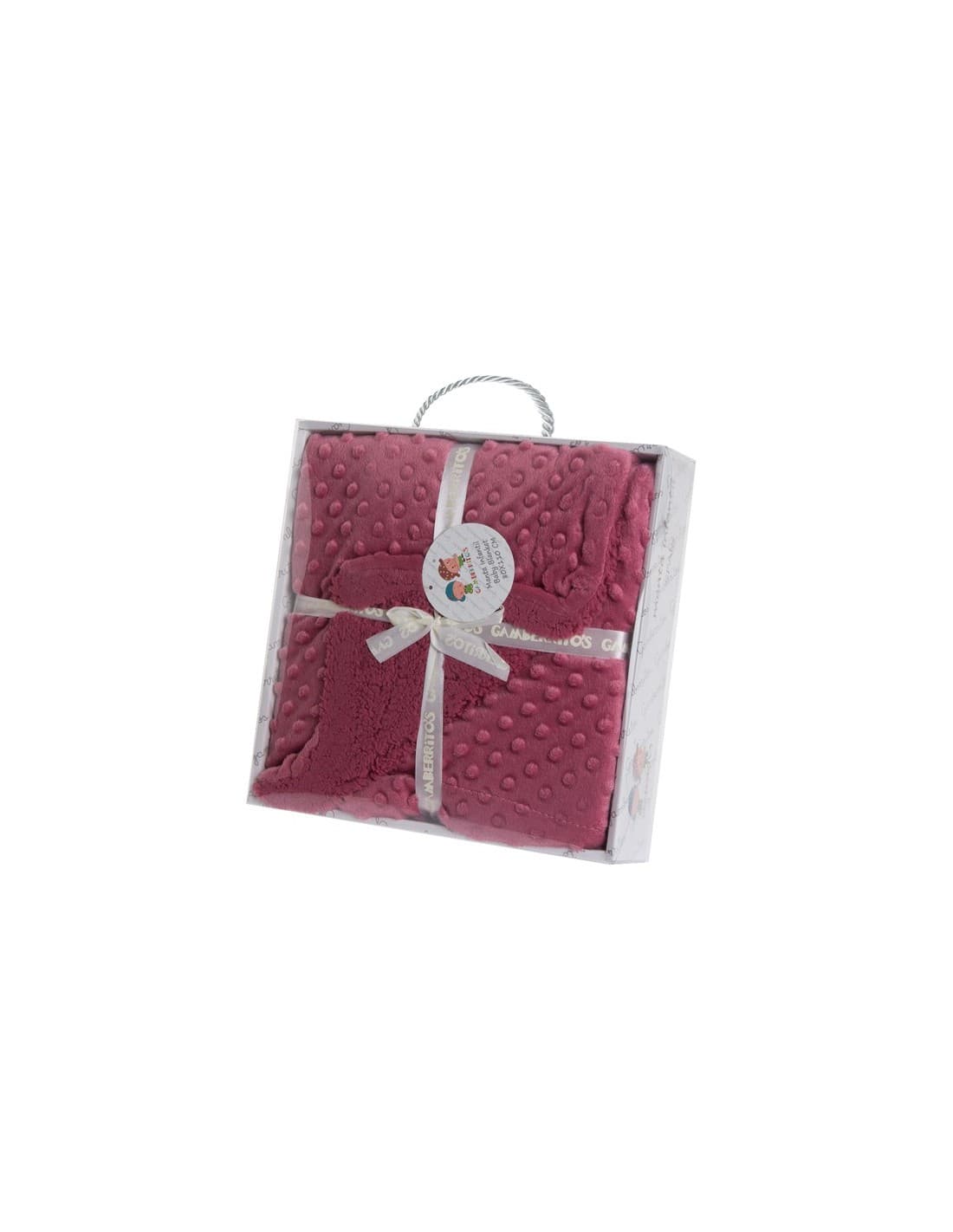 Manta bebé con trasera de borreguito GAMBERRITIOS 80x110 Suave y cálida 161109387