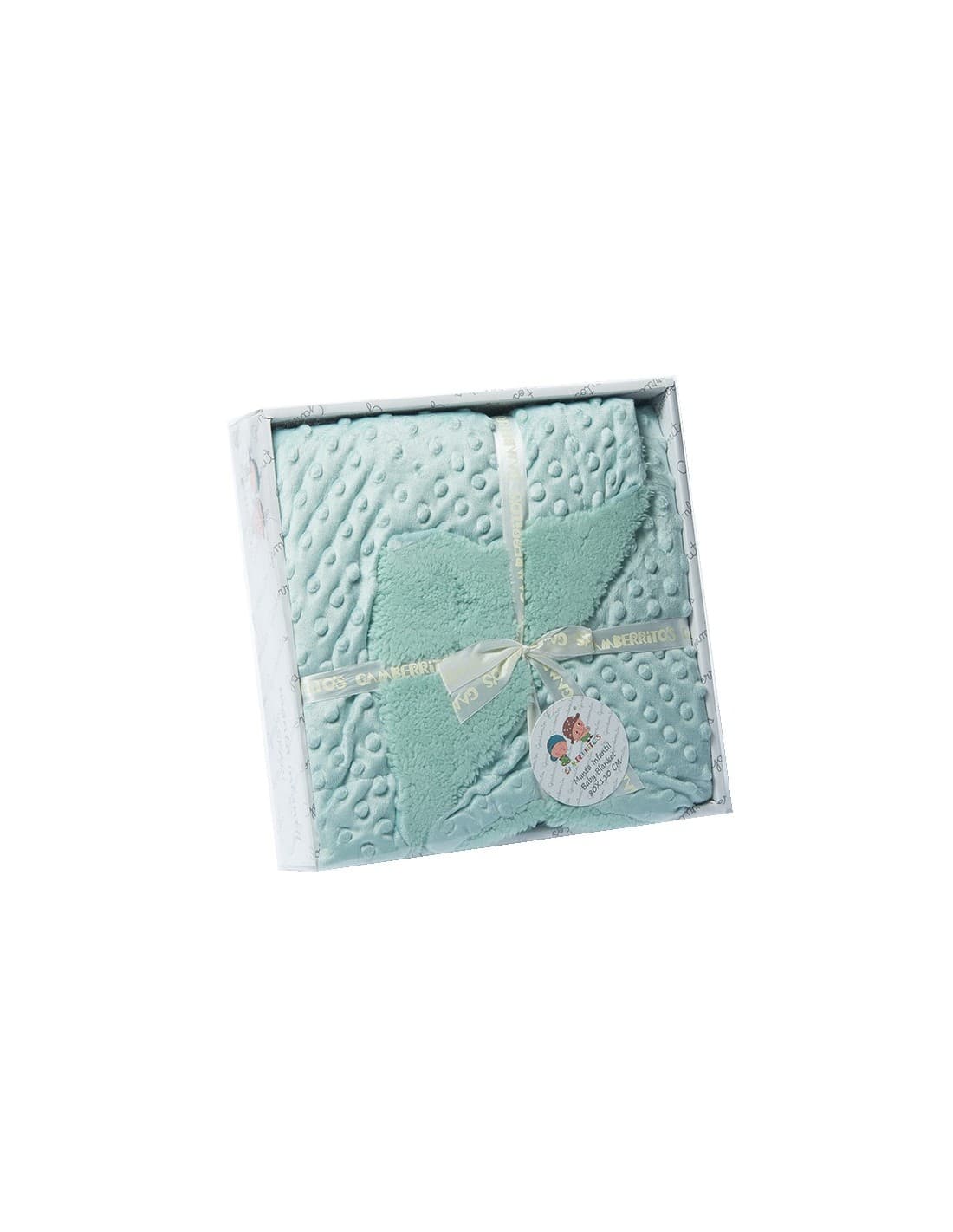 Manta bebé con trasera de borreguito GAMBERRITIOS 80x110 Suave y cálida 161109387