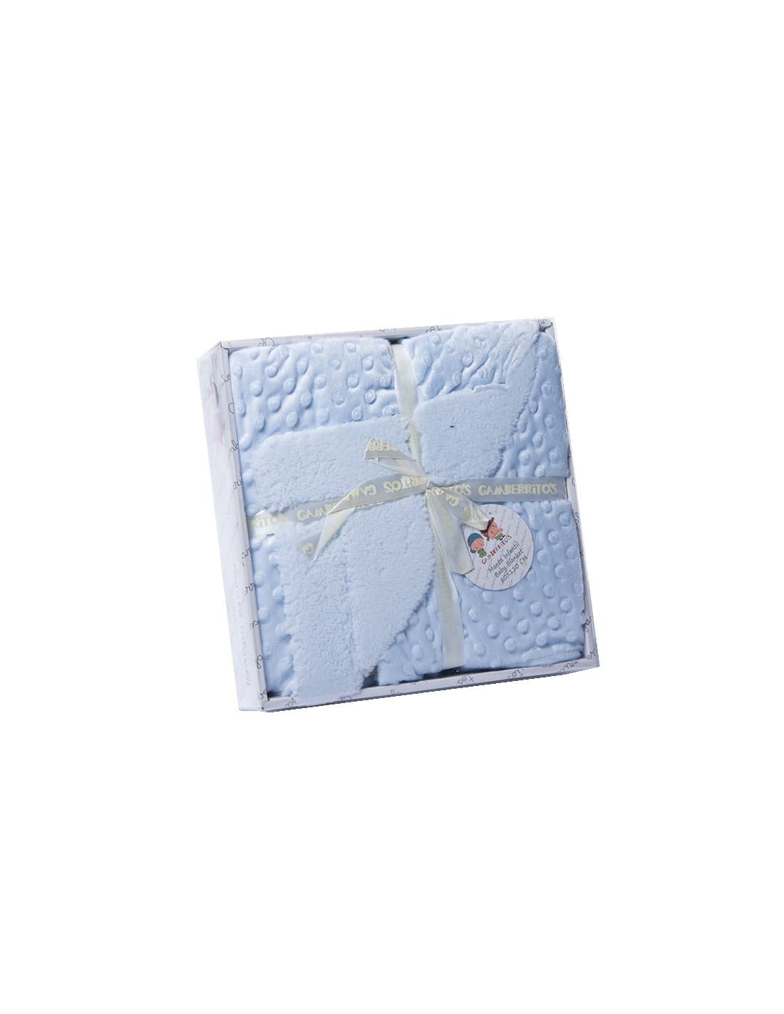 Manta bebé con trasera de borreguito GAMBERRITIOS 80x110 Suave y cálida 161109387