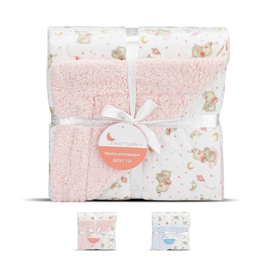 Manta con borreguito Elefantes Interbaby 521100920