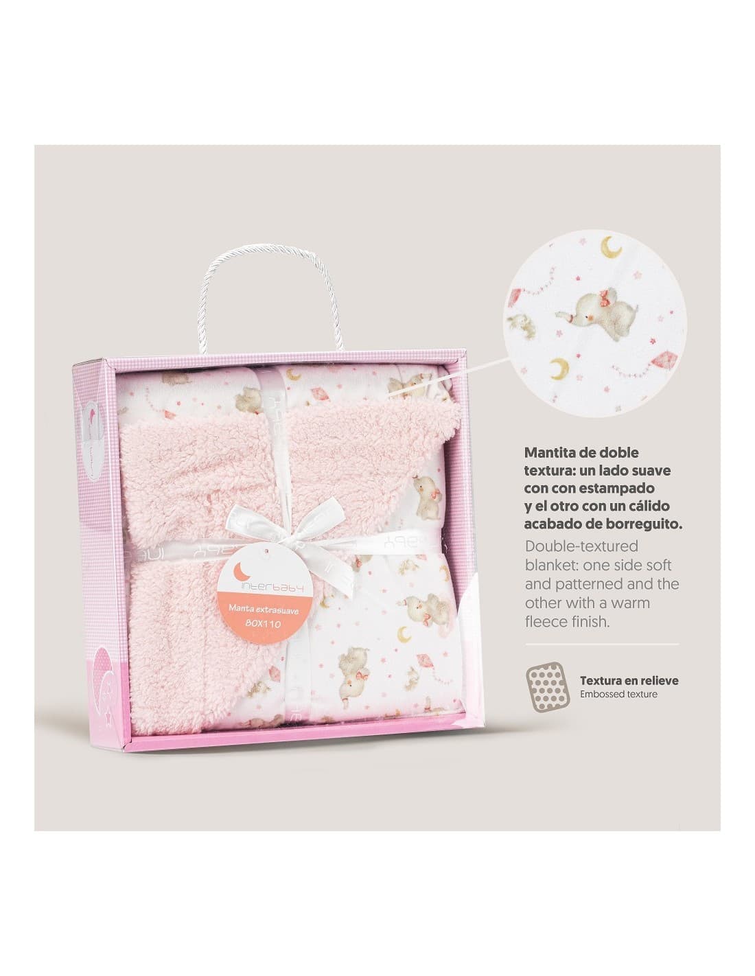 Couverture bébé imprimée Interbaby Moon Stars 421100985