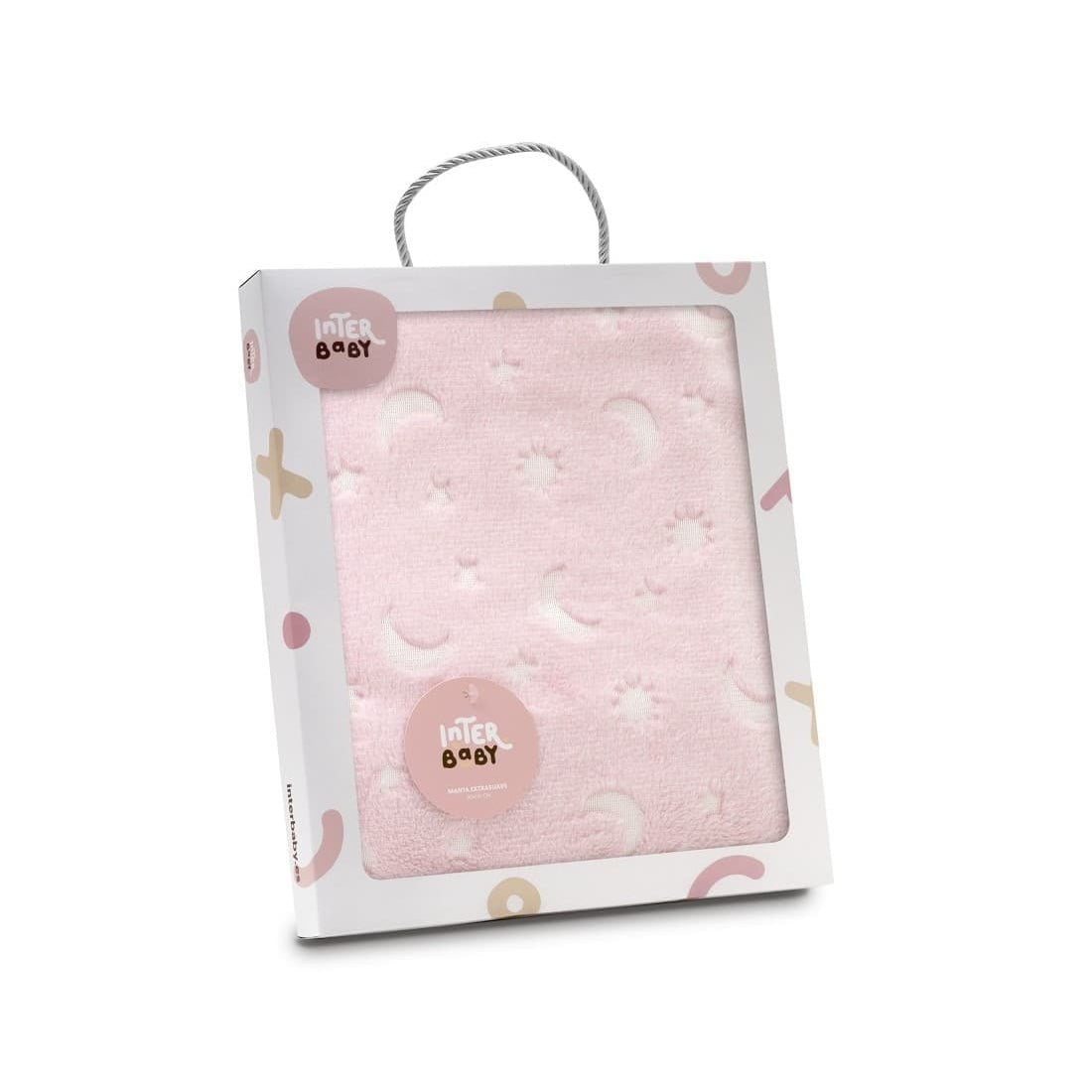 🎁 Manta grabada para bebé Luna Estrellas de Interbaby 421100985 (100% off)