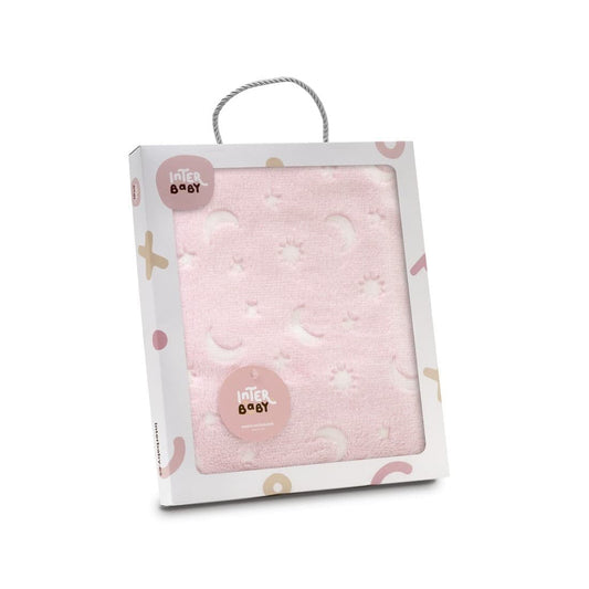 🎁 Manta grabada para bebé Luna Estrellas de Interbaby 421100985 (100% off)
