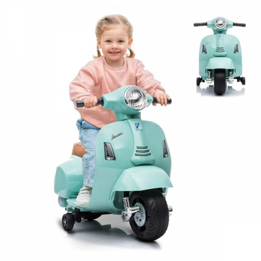 Moto eléctrica infantil Vespa Roma con sistema antivuelco Mobiclinic – 30W MDF-00012/02