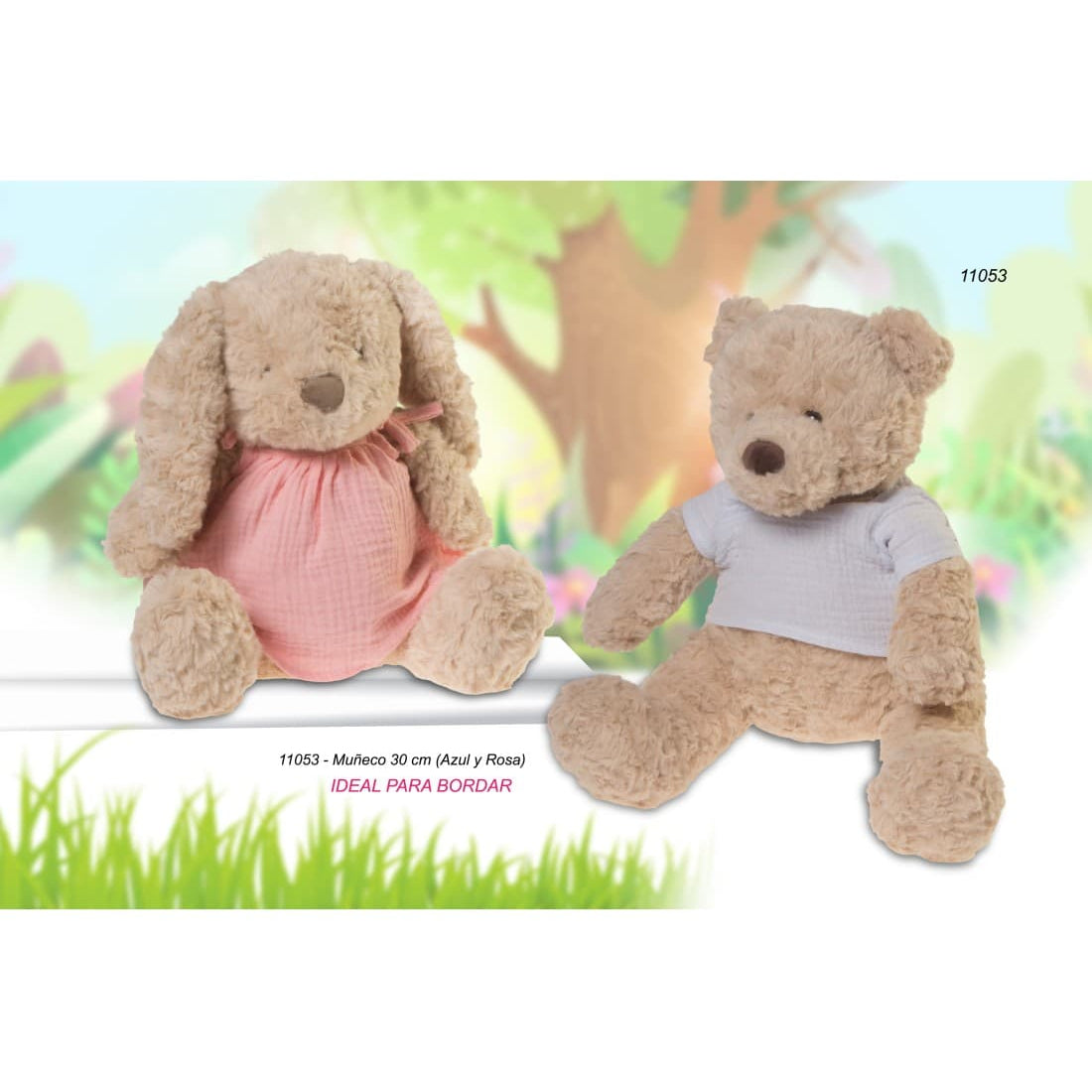 Muñeco de Peluche 30 cm  Suavidad, ternura y perfecto para personalizar