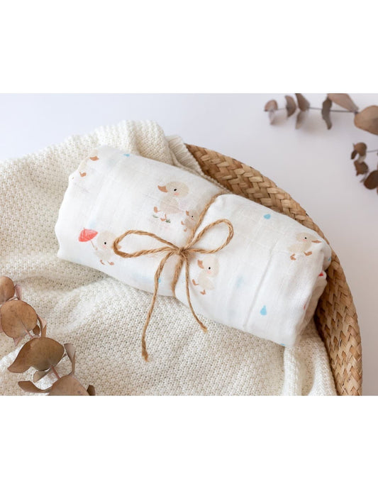 Lange bébé 120x120 cm imprimé canard – KIOKIDS