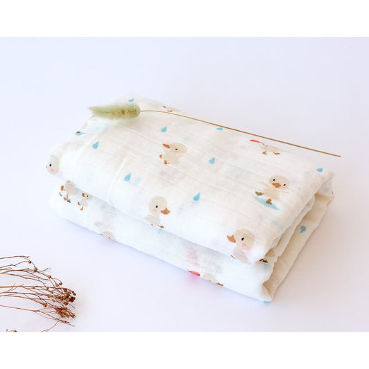 🎁 Muselina bebé 120x120 cm con estampado de patitos – KIOKIDS (100% off)