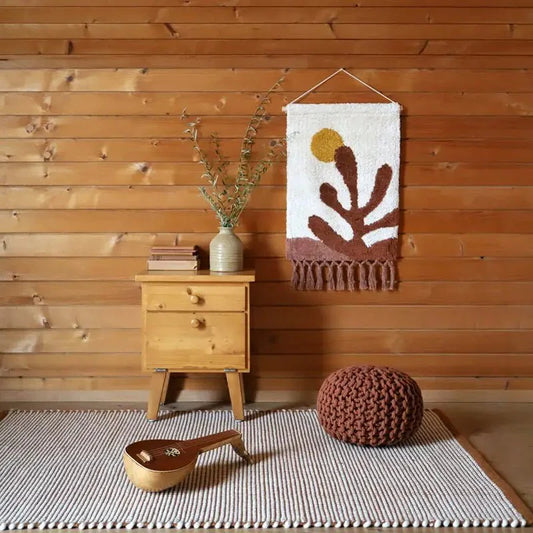 Deco mural algodón hecho a mano BOTANICA