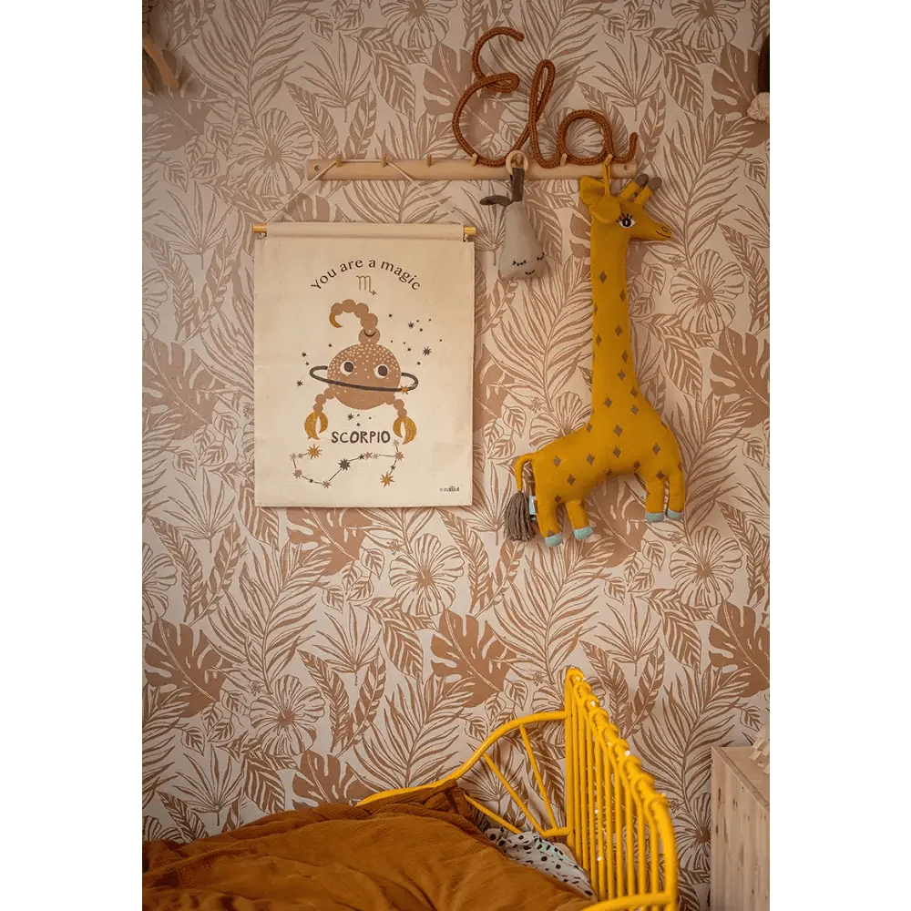 Mural habitación infantil zodíaco horóscopo LITTLE ESCORPIO