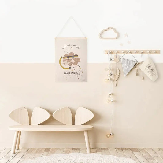 Mural habitación infantil zodíaco horóscopo LITTLE SAGITTARIUS