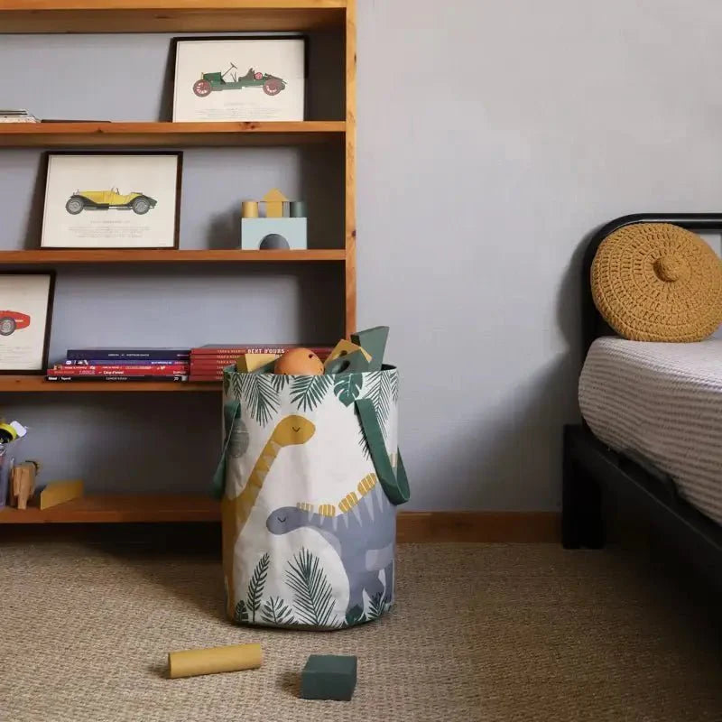 Cesta de almacenaje dinosaurios SENSAKU para dormitorio infantil