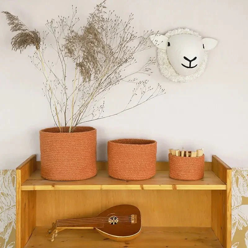 Cestas de almacenamiento de cuerda de algodón, juego de 3 cestas ILSE AMBRE