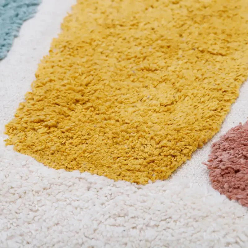 Alfombra Infantil 110 cm RAINBOW Algodón Lavable en lavadora