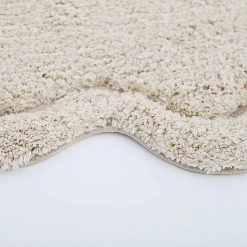 Alfombra Infantil 110 cm SWEET APRIL ECRU Algodón Lavable en lavadora