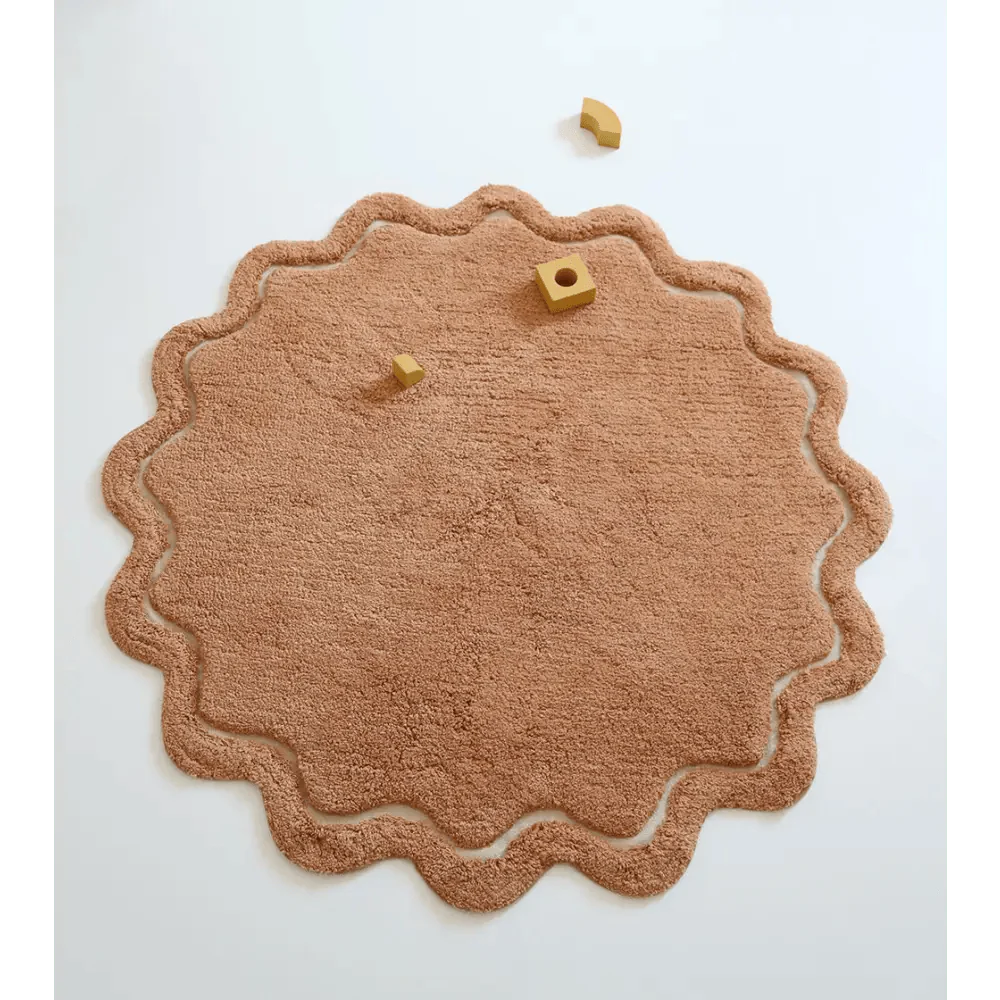 Alfombra Infantil 110 cm SWEET APRIL TOFFEE Algodón Lavable en lavadora