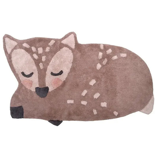 Alfombra Infantil 70x110 cm DEER Algodón Lavable en lavadora