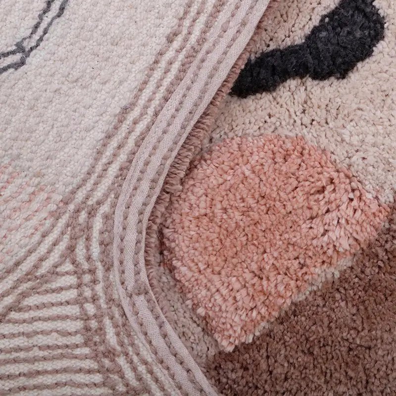 Alfombra Infantil 70x110 cm DEER Algodón Lavable en lavadora