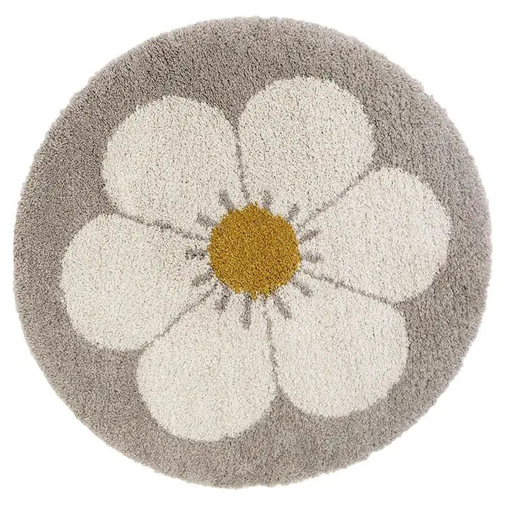 Alfombra Infantil BOHEMIAN DAISY ROND BEIGE