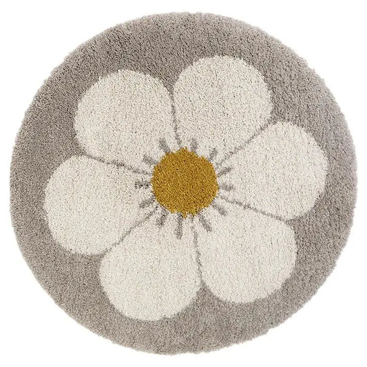 Alfombra Infantil BOHEMIAN DAISY ROND BEIGE