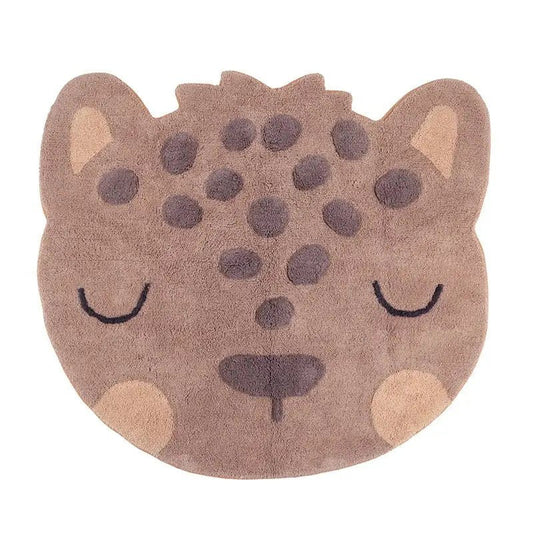 Alfombra Infantil Leopardo Sören 95x105cm para Dormitorio Infantil