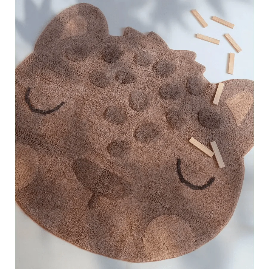 Alfombra Infantil Leopardo Sören 95x105cm para Dormitorio Infantil