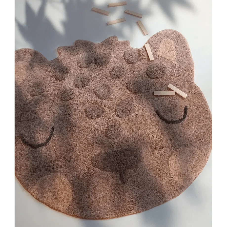 Alfombra Infantil Leopardo Sören 95x105cm para Dormitorio Infantil