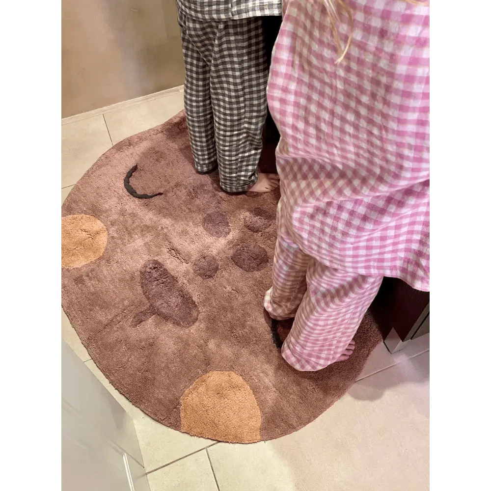 Alfombra Infantil Leopardo Sören 95x105cm para Dormitorio Infantil