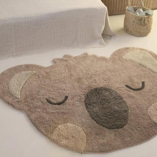 Alfombra Infantil Little Olsen Koala 100% Algodón Lavable