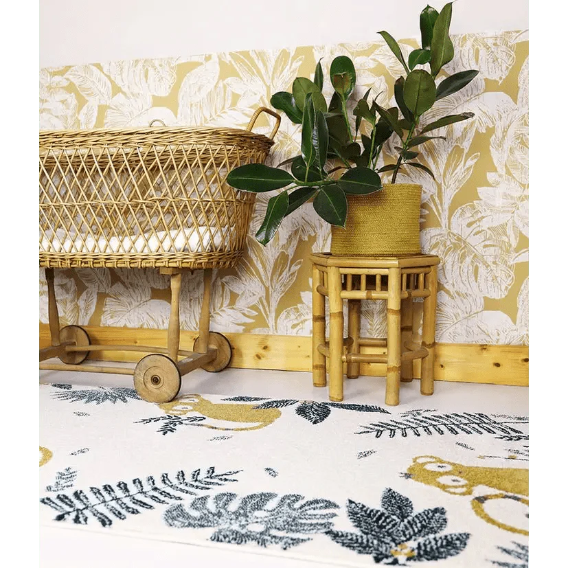 Alfombra Infantil MONKEY PARADISE MIEL 80x150