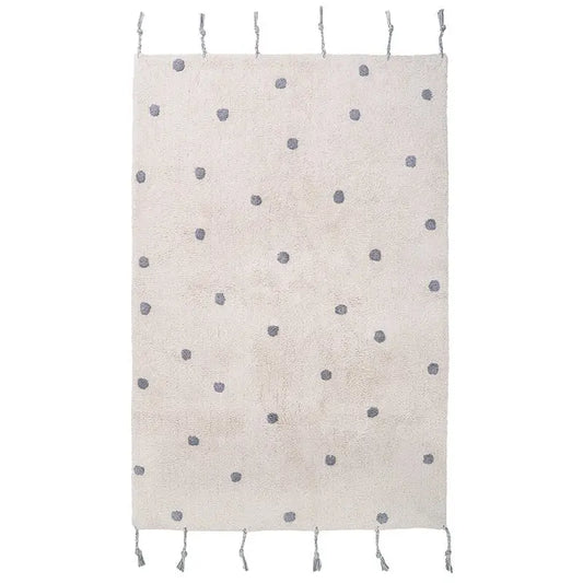 Alfombra Infantil NÜMI GRIS con lunares 100x150