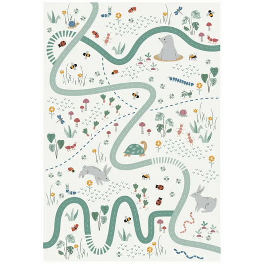 Alfombra Infantil PLAYRUG GARDEN LIFE 123x80