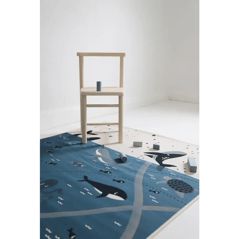 Alfombra Infantil PLAYRUG LITTLE DEEP BLUE 123x80