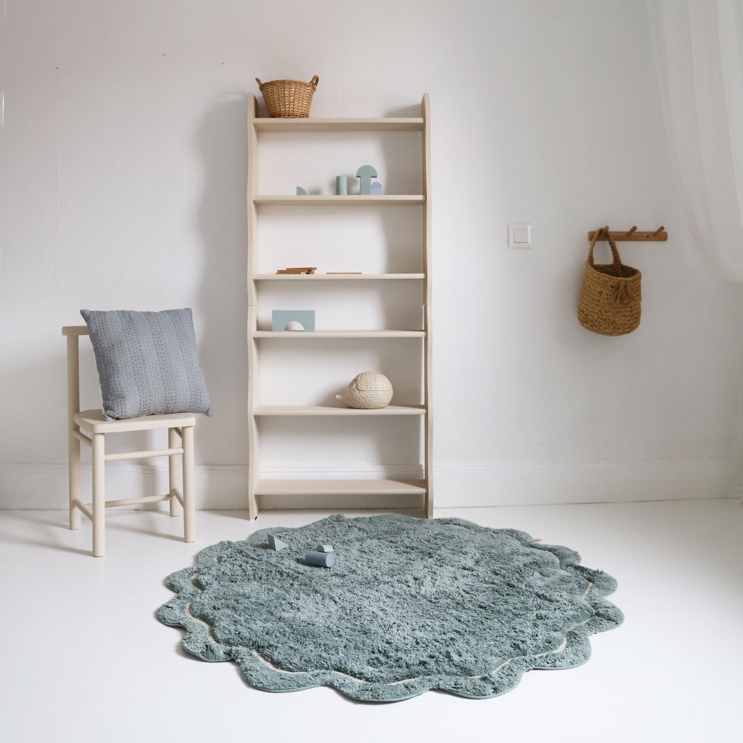 Alfombra lavable Infantil 110 cm SWEET APRIL AQUA