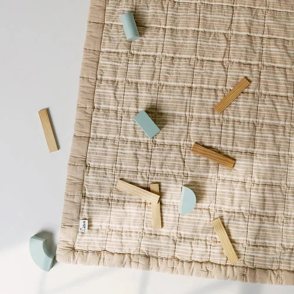 Alfombra de Descanso para bebé reversible CARAMEL LAVE 100 x 87 cm