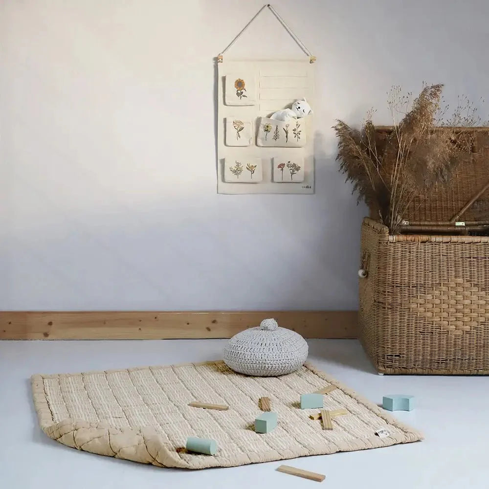 Alfombra de Descanso para bebé reversible CARAMEL LAVE 100 x 87 cm