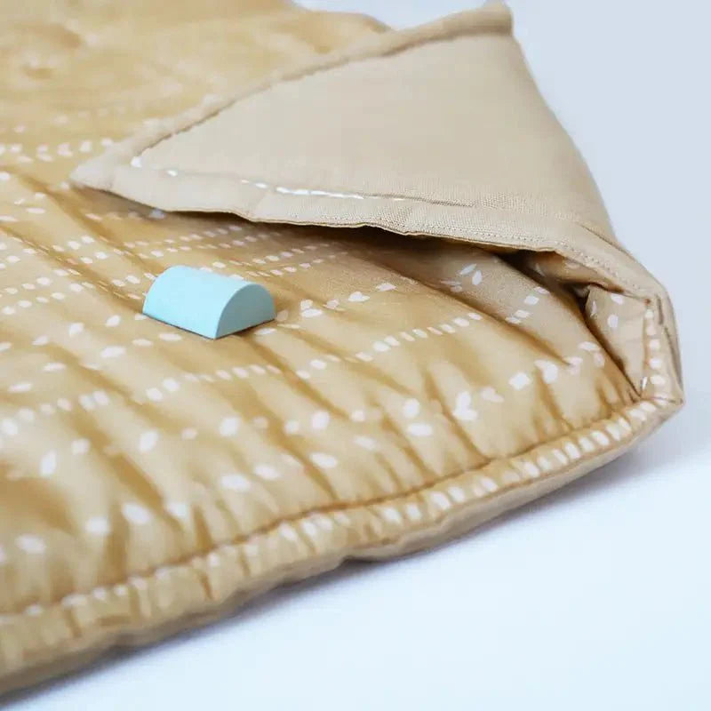 Alfombra multiusos de algodón para bebé Mostaza