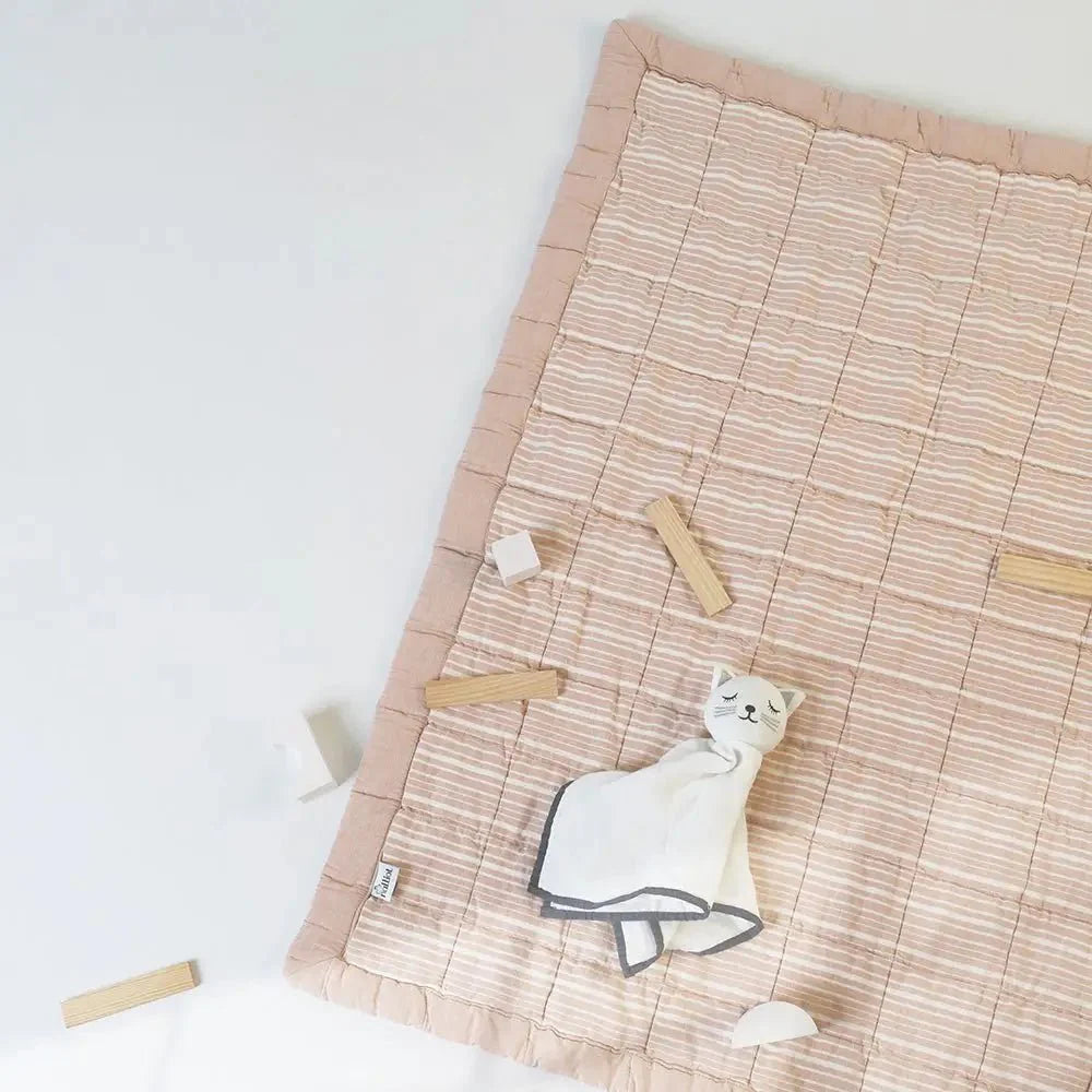 Alfombra de Descanso para bebé reversible ANNA TERRACOTA 100 x 140 cm