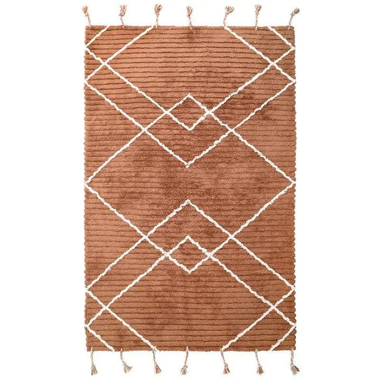 Alfombra infantil de algodón lavable LÄSSA TOFFEE S