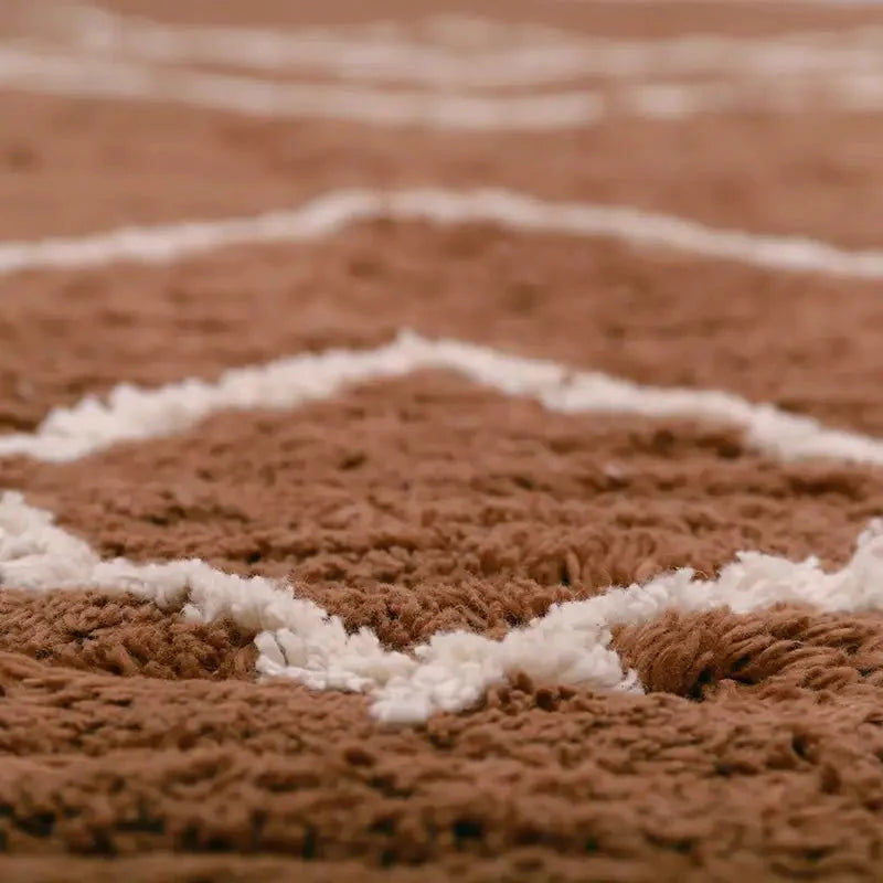 Alfombra infantil de algodón lavable LÄSSA TOFFEE S