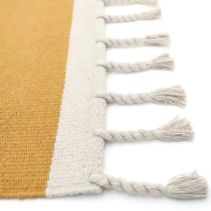 Alfombra infantil de algodón LISBOA MOUTARDE