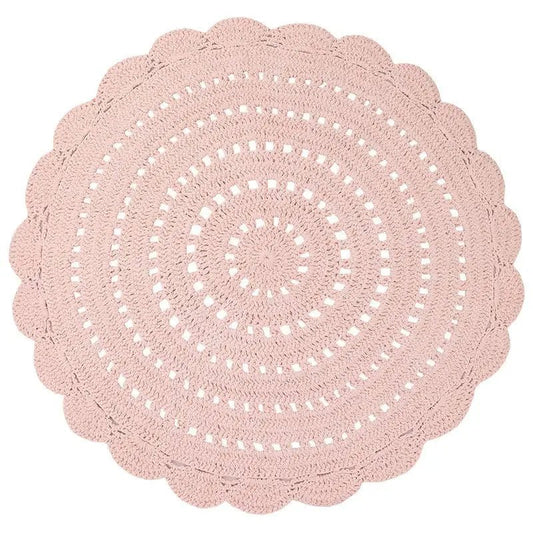 Alfombra infantil crochet ALMA NUDE 120cm