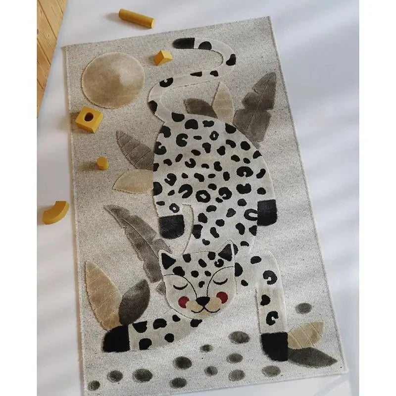 Alfombra infantil LITTLE JAGUAR IVOIRE 80x125