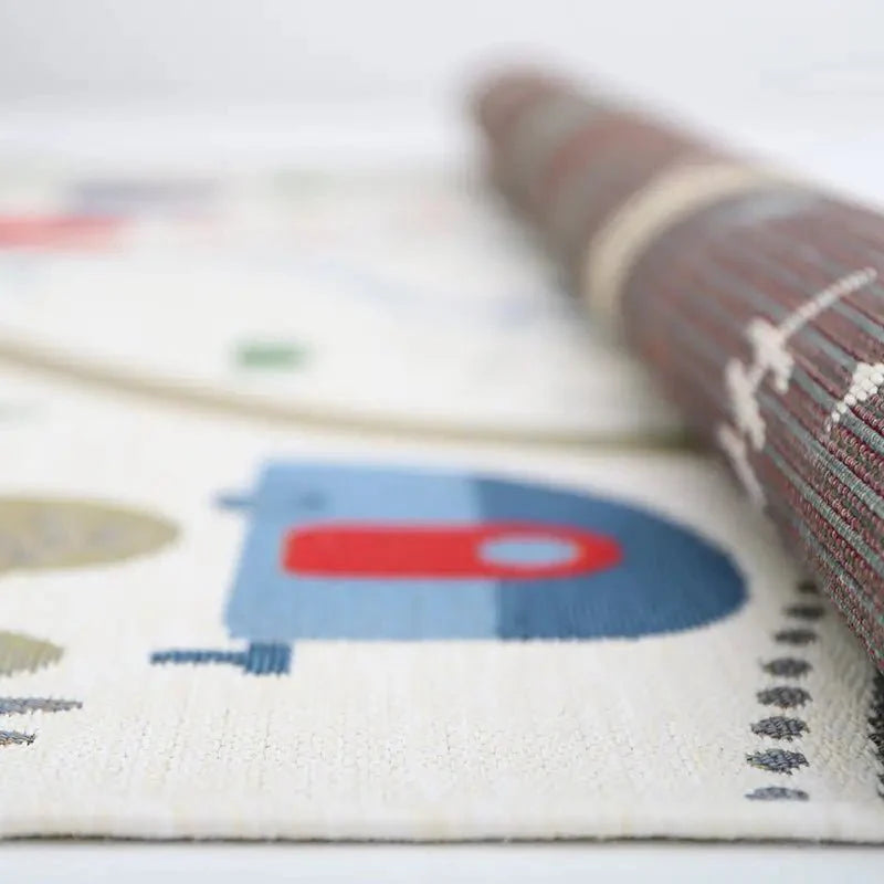 Alfombra infantil interior y exterior LITTLE CAMPER 123x180