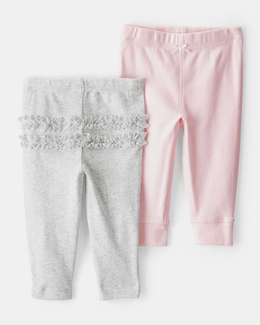 Pack 2 pantalones de algodón, distintos diseños