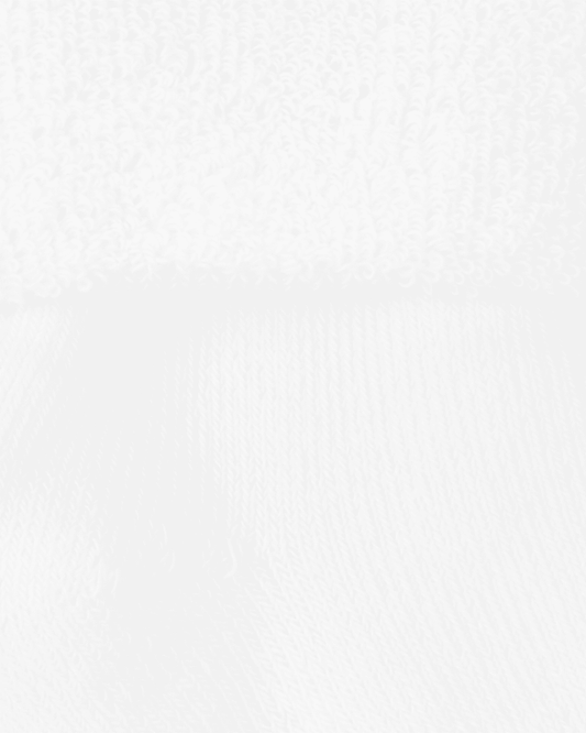 Pack 6 patucos de rizo en blanco para bebé