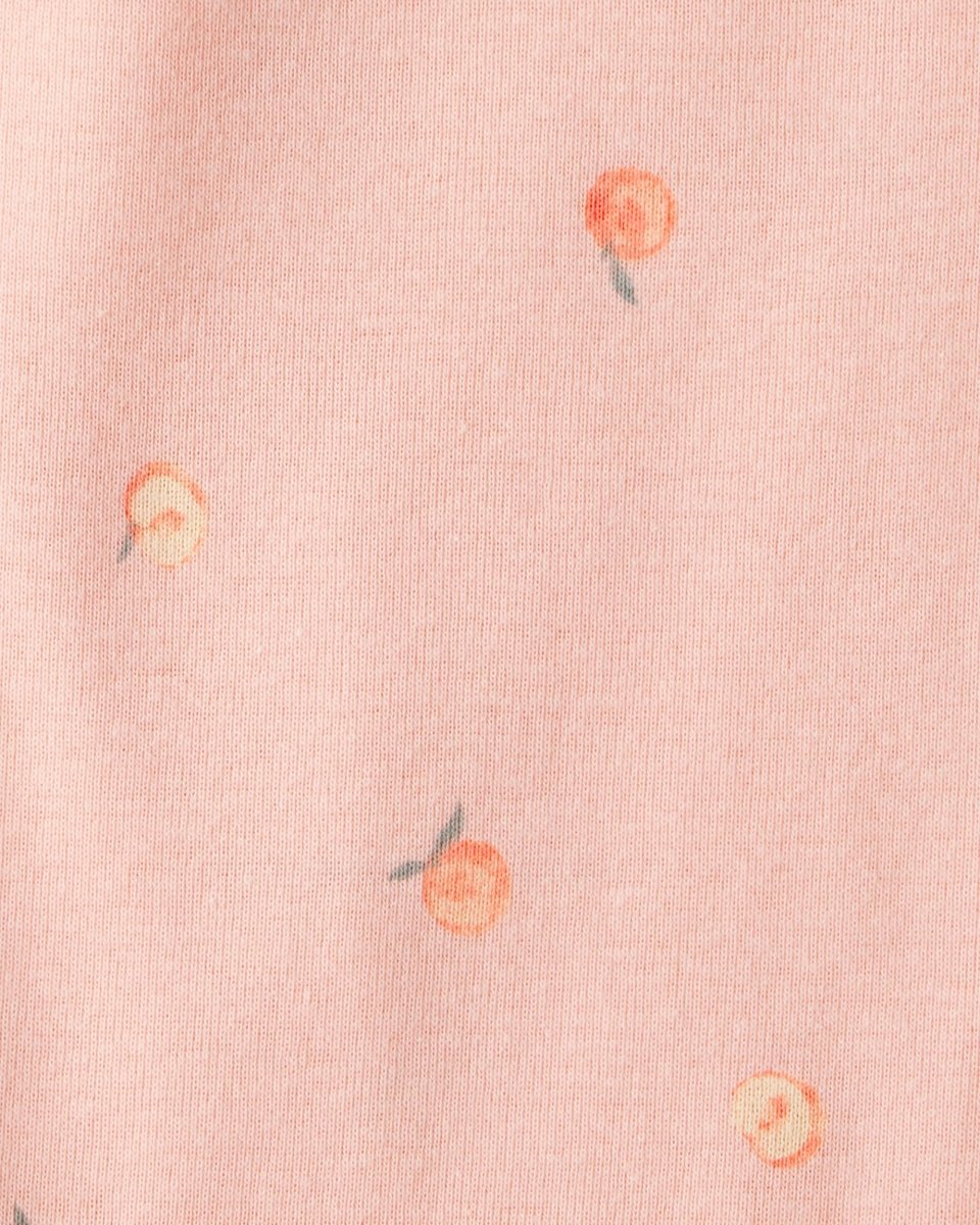 Pack cinco bodies de algodón, estampado de frutas