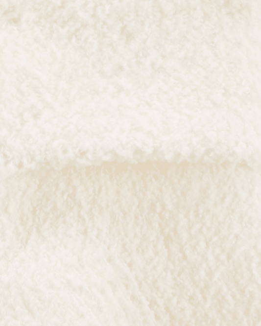 Pack cuatro pares calcetines chenilla blancas