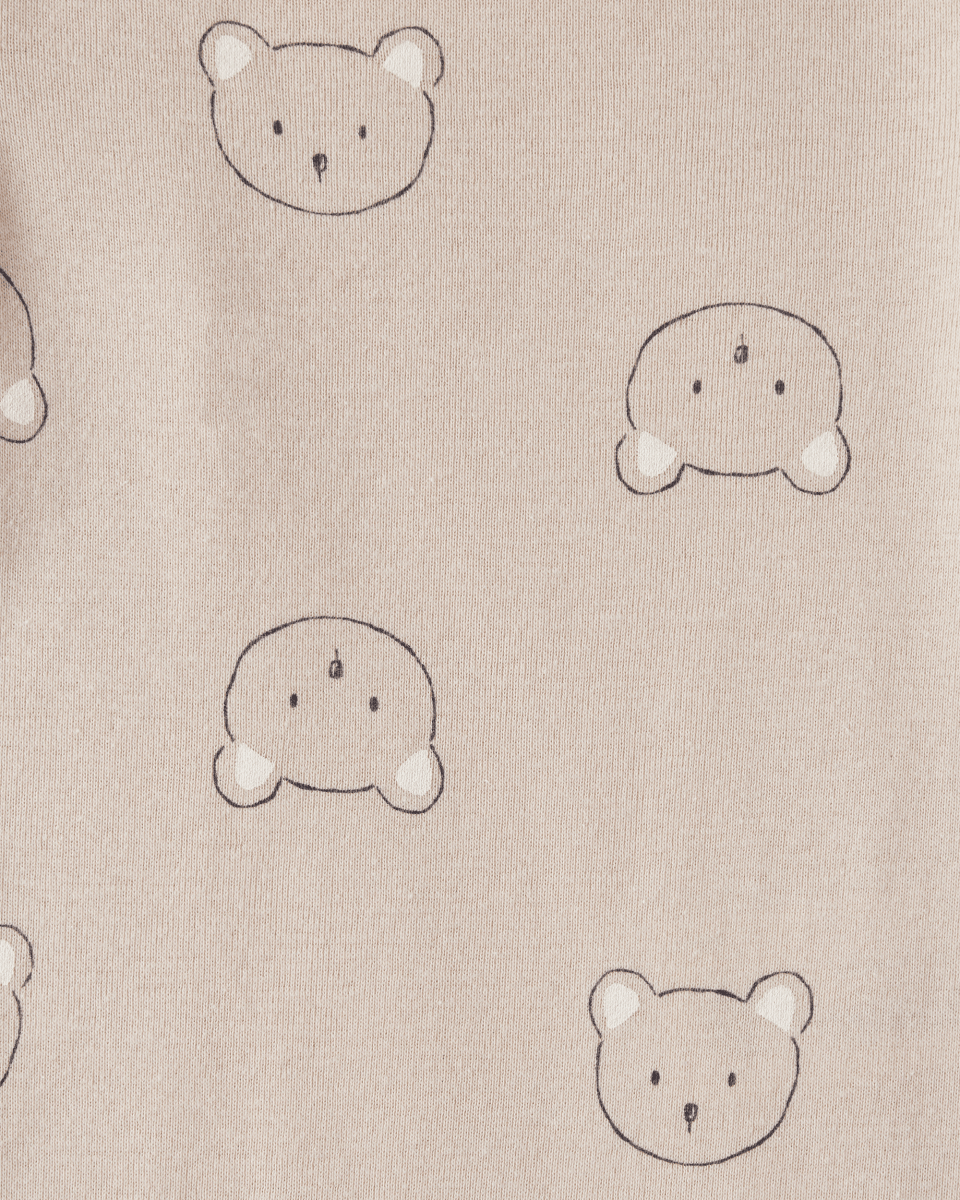 Pack cuatro piezas body manga larga con diseño de oso